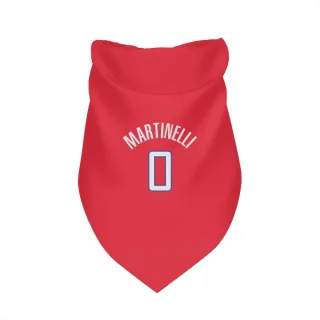 Los Angeles Clippers Nick Martinelli Red  Dog & Cat Pet Bandana