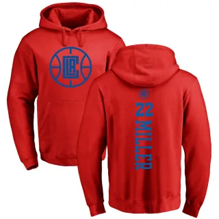 Men's Los Angeles Clippers Jordan Miller Red Branded One Color Backer Pullover Hoodie