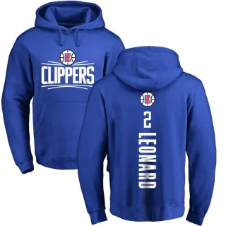 Men's Los Angeles Clippers Kawhi Leonard Royal Branded Backer Pullover Hoodie