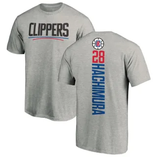Men's Los Angeles Clippers Rui Hachimura Ash Backer T-Shirt