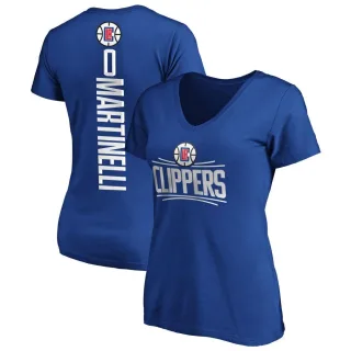 Women's Los Angeles Clippers Nick Martinelli Royal Backer T-Shirt